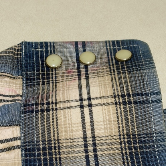 VTG Wrangler Mens Western Long Sleeve Snap Shirt XXL Cowboy Country Rodeo Flaws - Picture 9 of 12